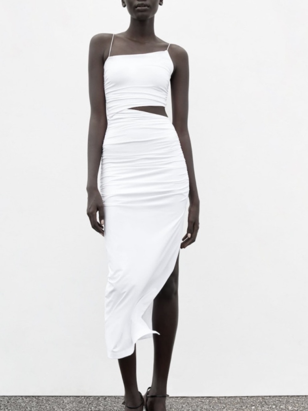 Zara cut out asymmetrical dress